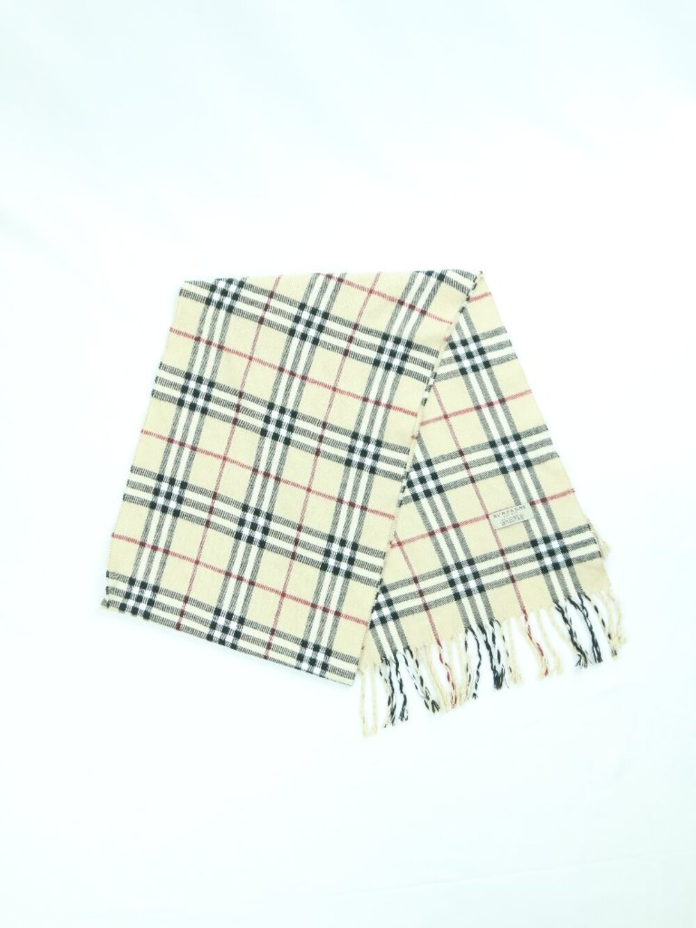 Made In England 100% Lambswool Signature Burberry Pattern
